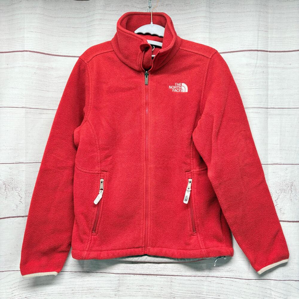 The North Face Denali Fleece Jacket Women's M Red Full Zip Outerwear Hiking